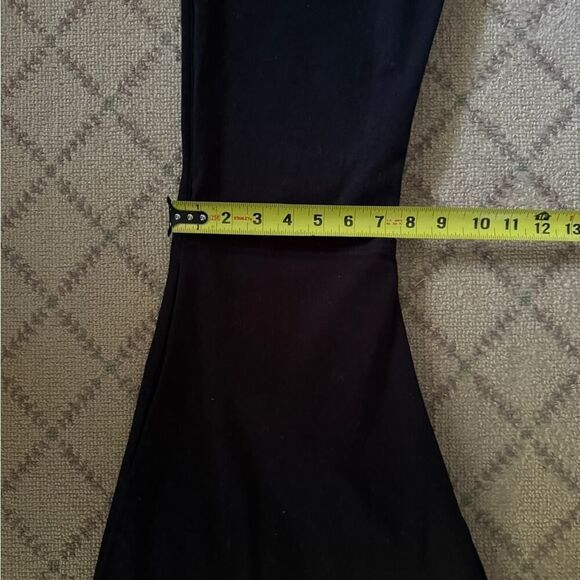 Tricot by C'est toi black denim kick flare high waisted pants 26 - Picture 7 of 14